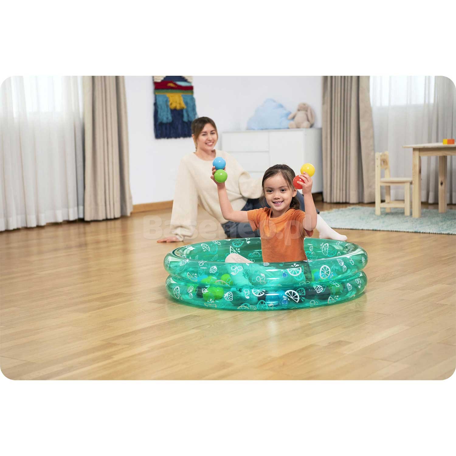 Basen dmuchany dla Dzieci z piłeczkami 91x20cm Bestway 51141