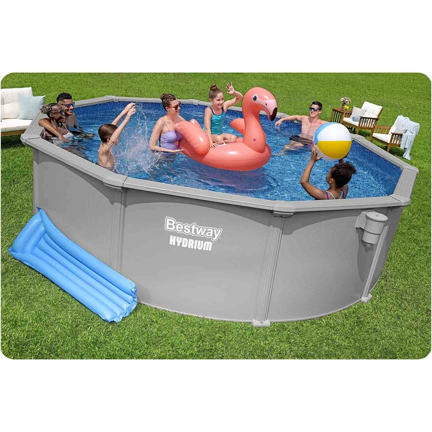  Basen ogrodowy panelowy całoroczny 457 x 122 cm 13w1 Bestawy 56384