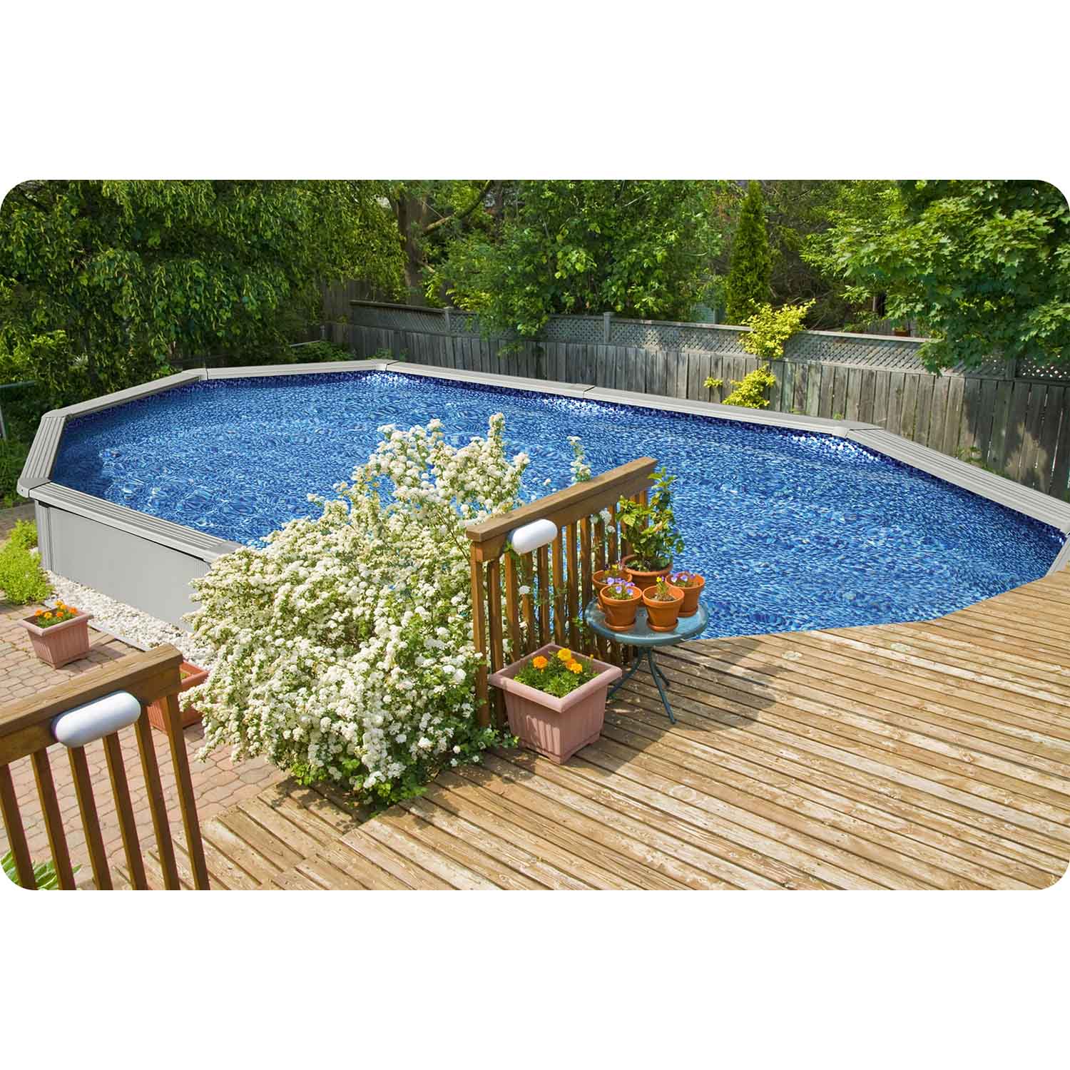 Basen ogrodowy panelowy całoroczny 500x366x122 cm 13w1 Bestawy 56586