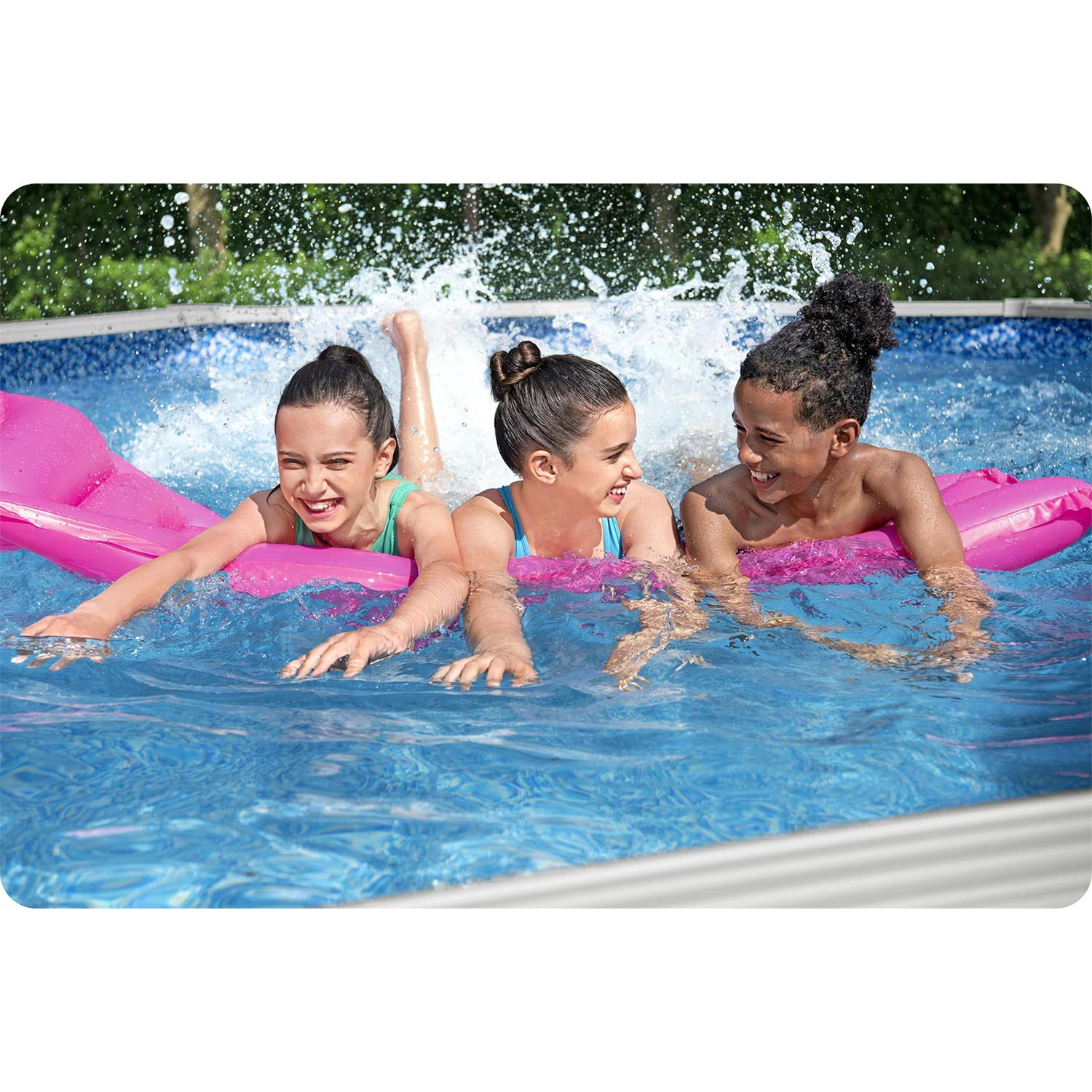 Basen ogrodowy panelowy całoroczny 610x366x122 cm 13w1 Bestawy 56369