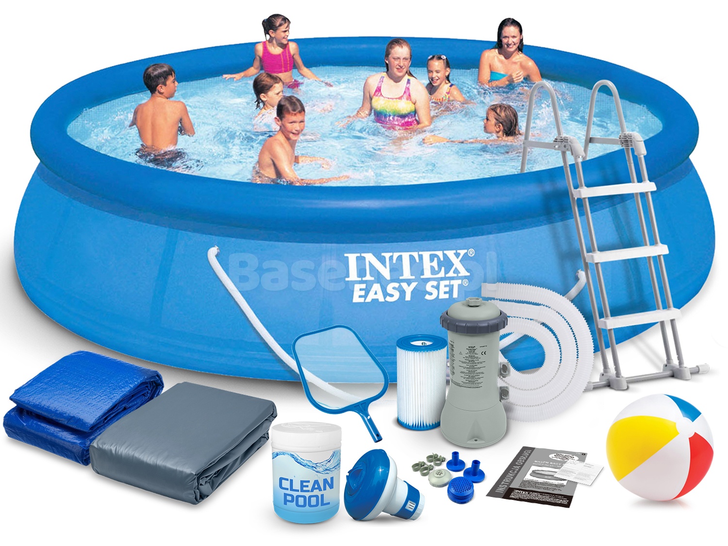 Basen ogrodowy rozporowy 457 x 107 cm 15w1 INTEX 28166