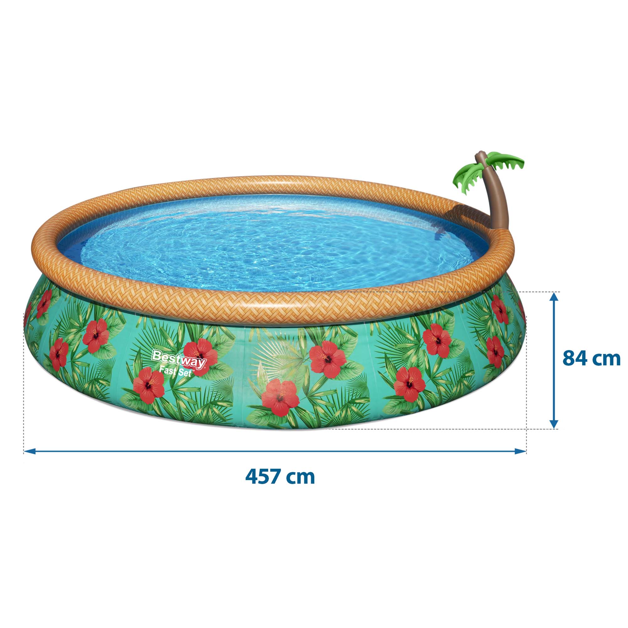 Basen ogrodowy rozporowy 457 x 84 cm 16w1 Bestway 57416