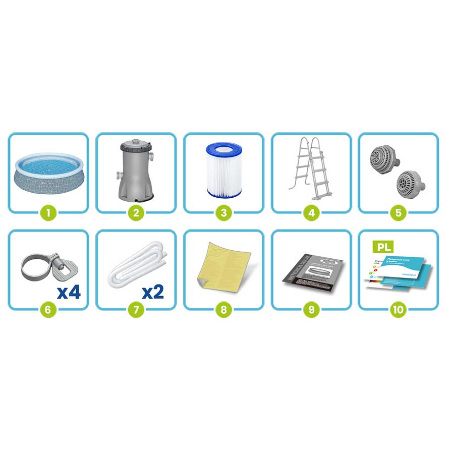 Basen ogrodowy rozporowy 457 x 107 cm 11w1 Bestway 57372
