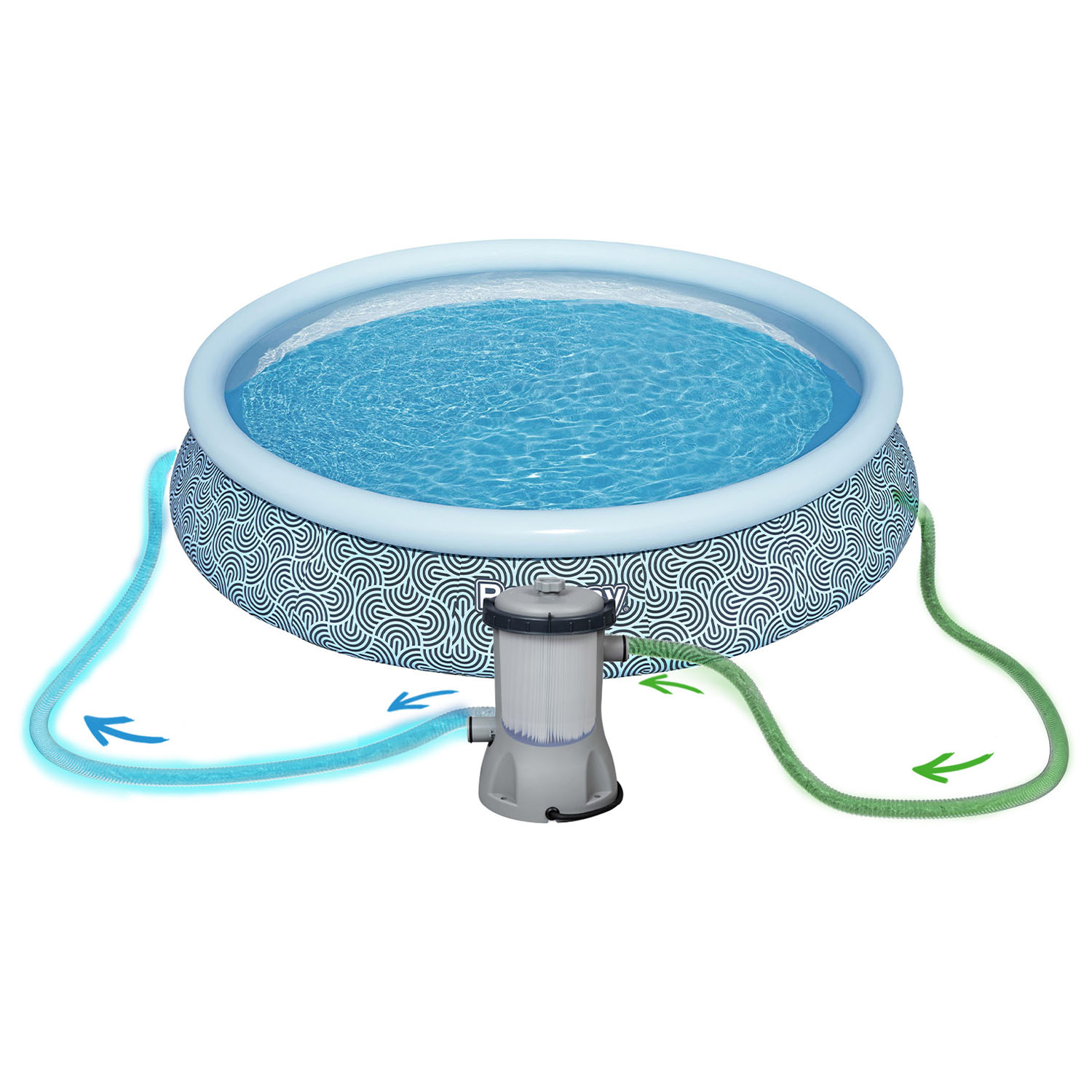 Basen ogrodowy rozporowy 457 x 107 cm 18w1 Bestway 57372