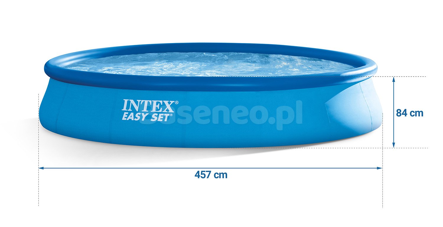Basen ogrodowy rozporowy z pompą 457 x 84 cm 9w1 INTEX 28158