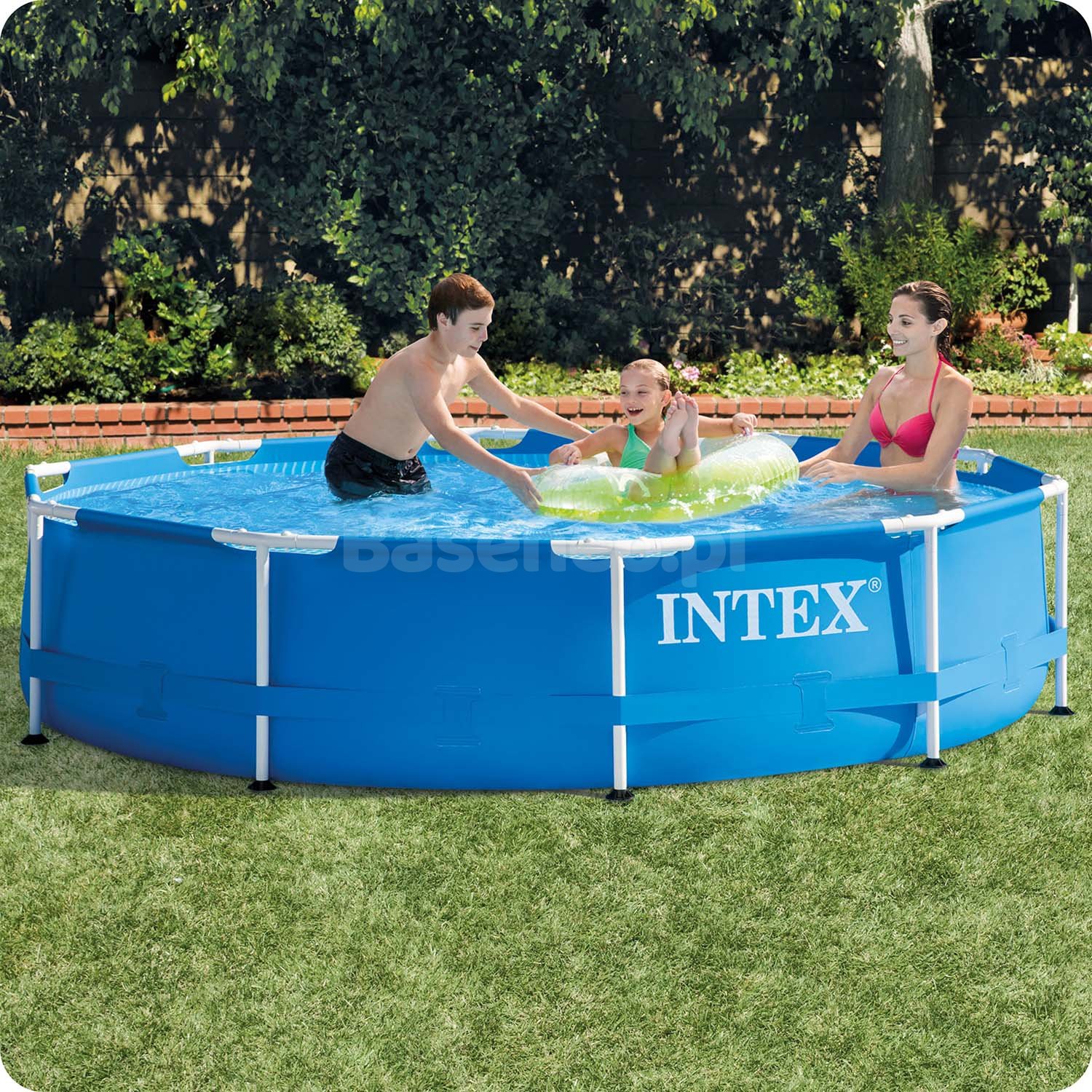 Basen ogrodowy stelażowy 305 x 76 cm 15w1 INTEX 28202 + maszynka do baniek GRATIS
