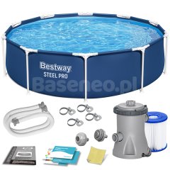 Basen ogrodowy stelażowy 305 x 76 cm 8w1 Bestway 56679