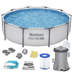 Basen ogrodowy stelażowy 305 x 76 cm 9w1 Bestway 56408