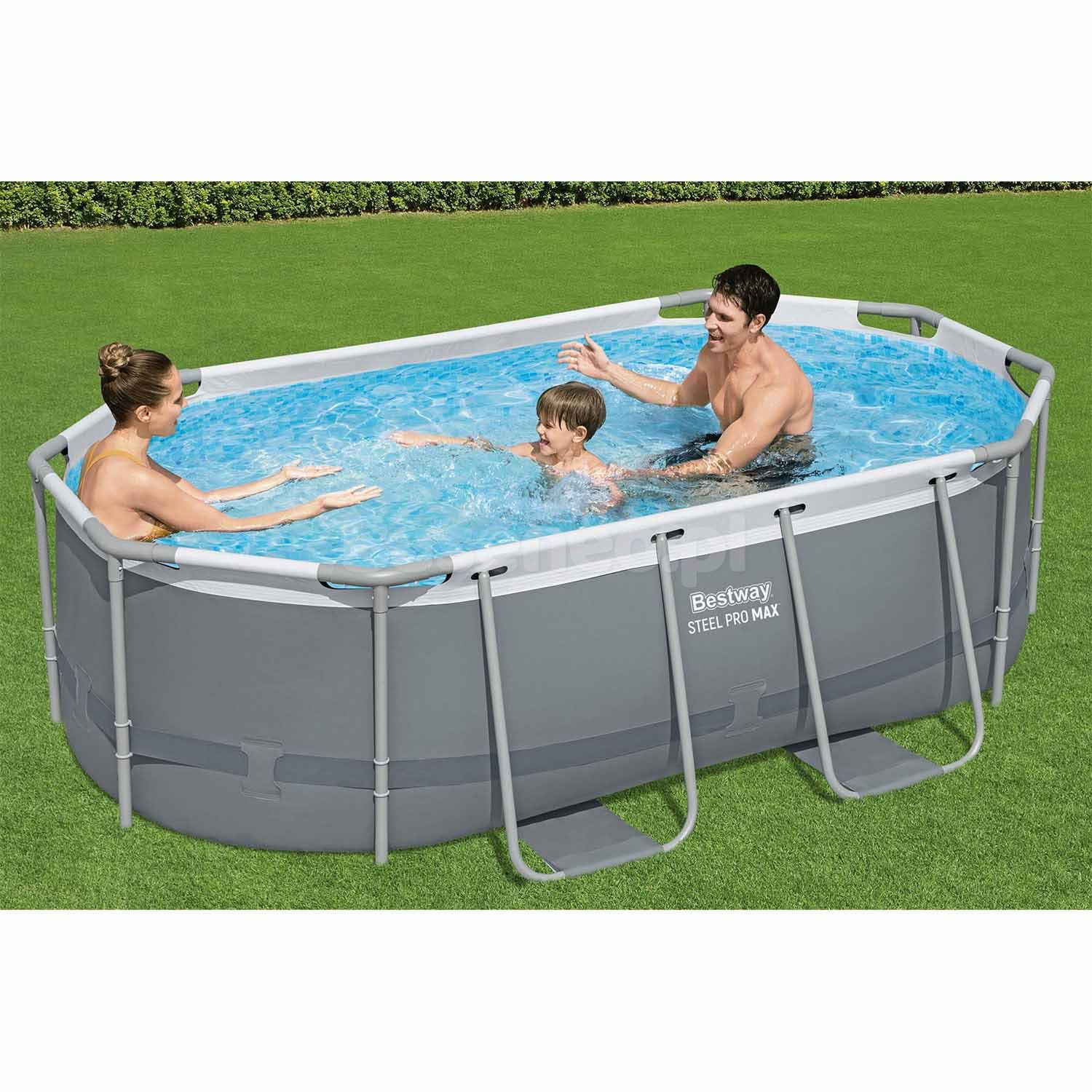 Basen ogrodowy stelażowy 305 x 200 x 84 cm 10w1 Bestway 5614A