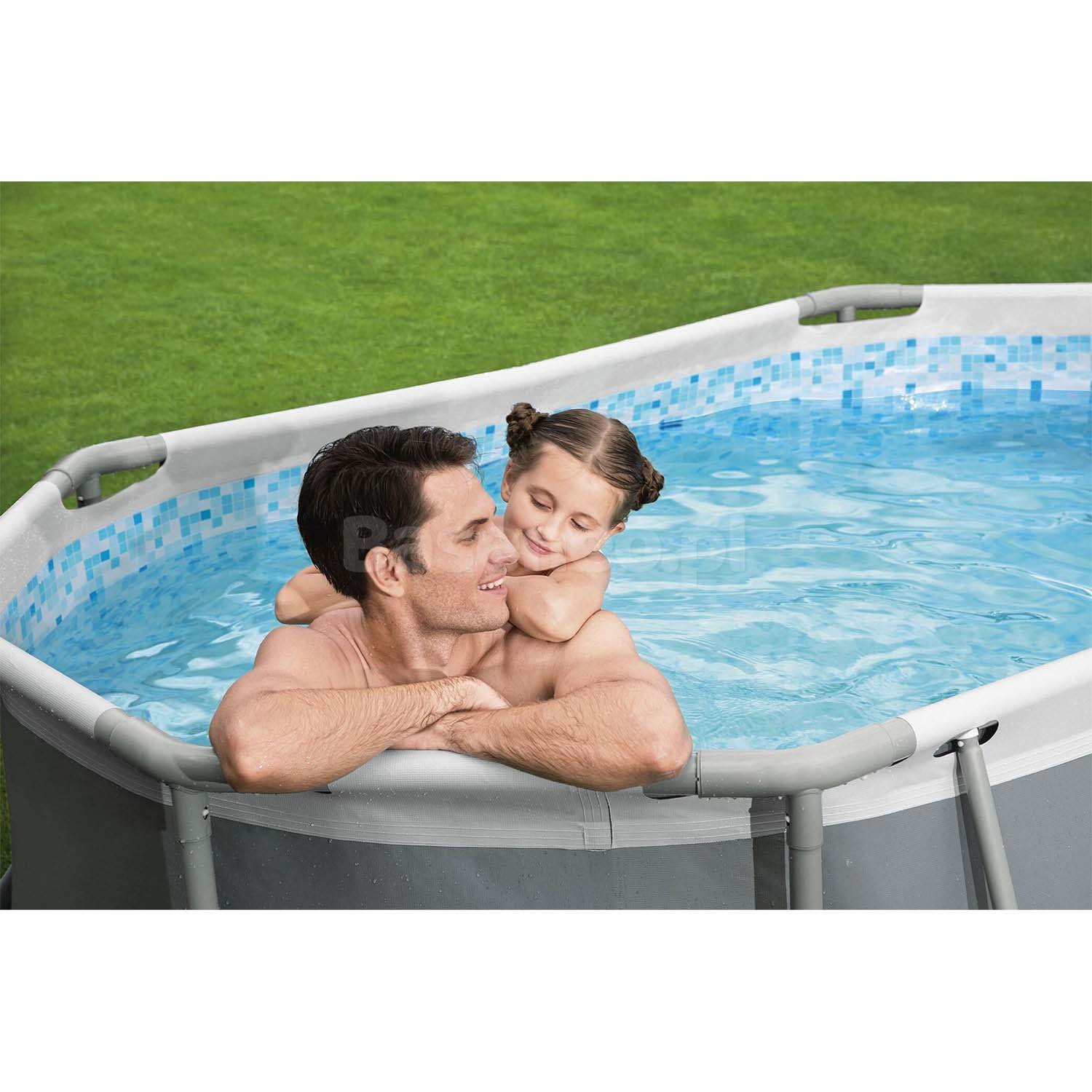 Basen ogrodowy stelażowy 305 x 200 x 84 cm 10w1 Bestway 5614A