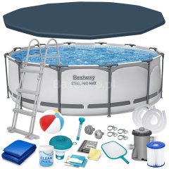 Basen ogrodowy stelażowy 366 x 100 cm 17w1 Bestway