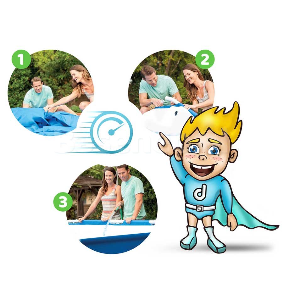 Basen ogrodowy stelażowy 366 x 76 cm 16w1 Bestway 56681