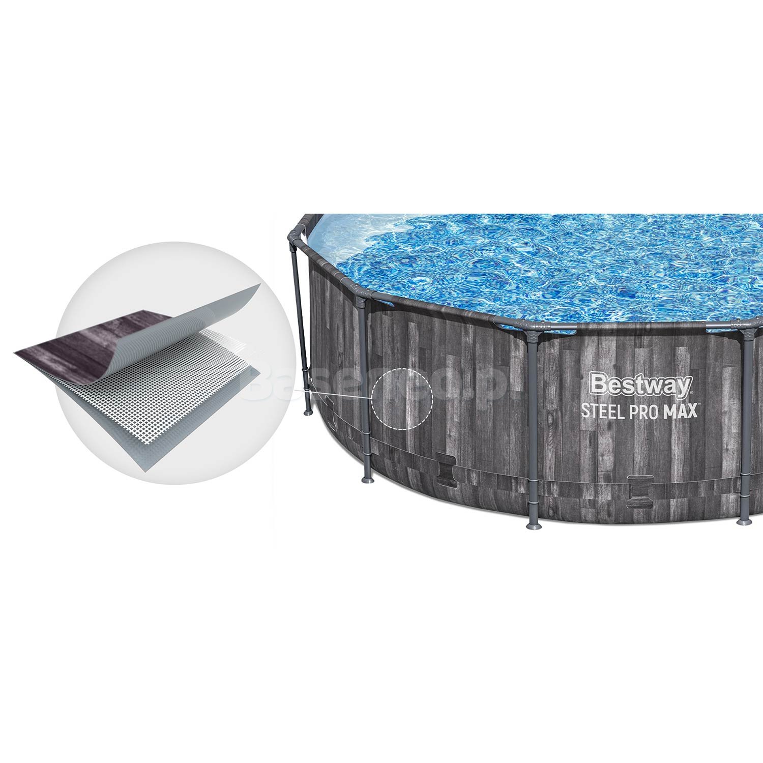 Basen ogrodowy stelażowy 366 x 100 cm 18w1 Bestway 5614X