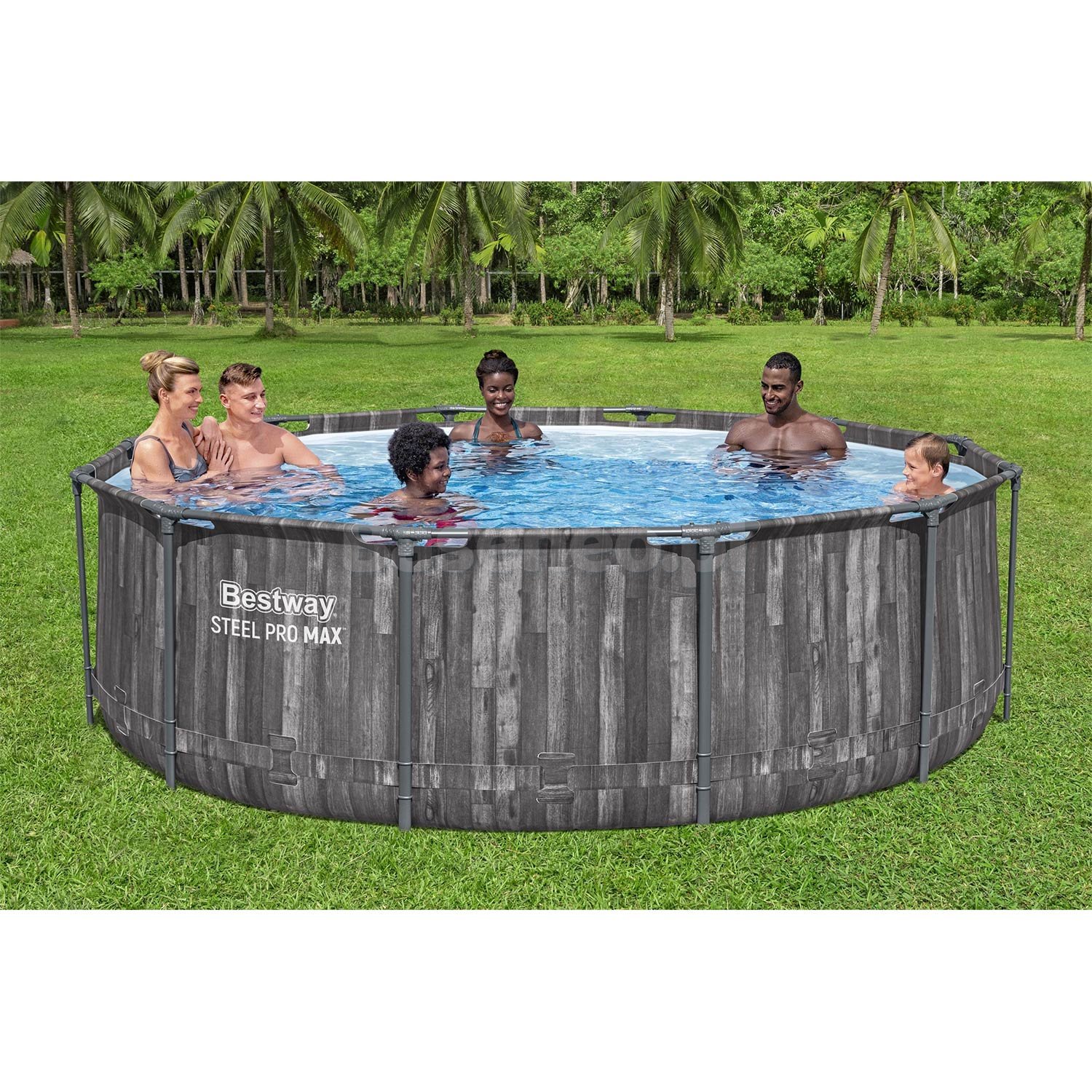 Basen ogrodowy stelażowy 366 x 100 cm 18w1 Bestway 5614X + maszynka do baniek GRATIS