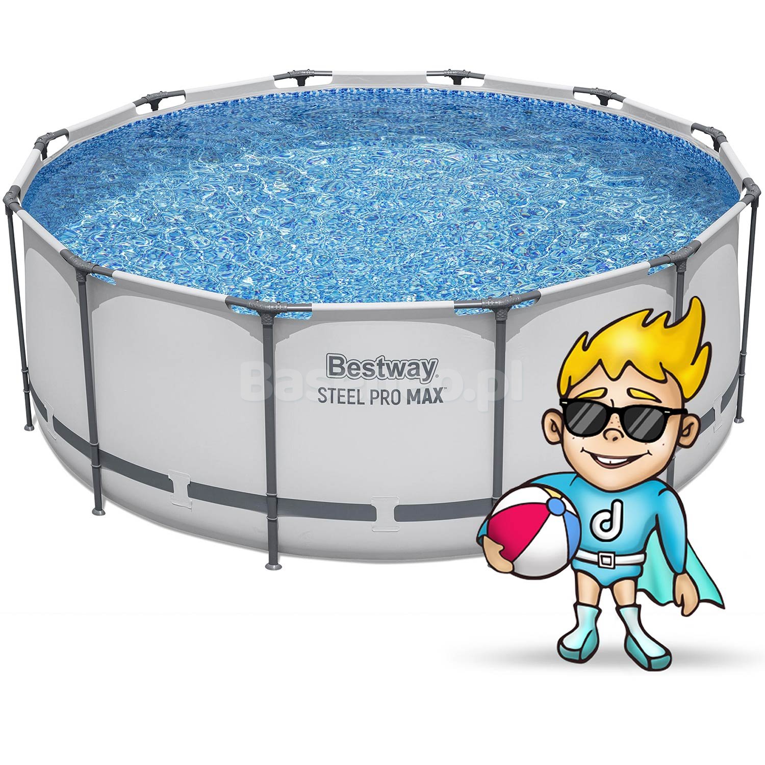 Basen ogrodowy stelażowy 366 x 122 cm 18w1 Bestway 56420 + maszynka do baniek GRATIS
