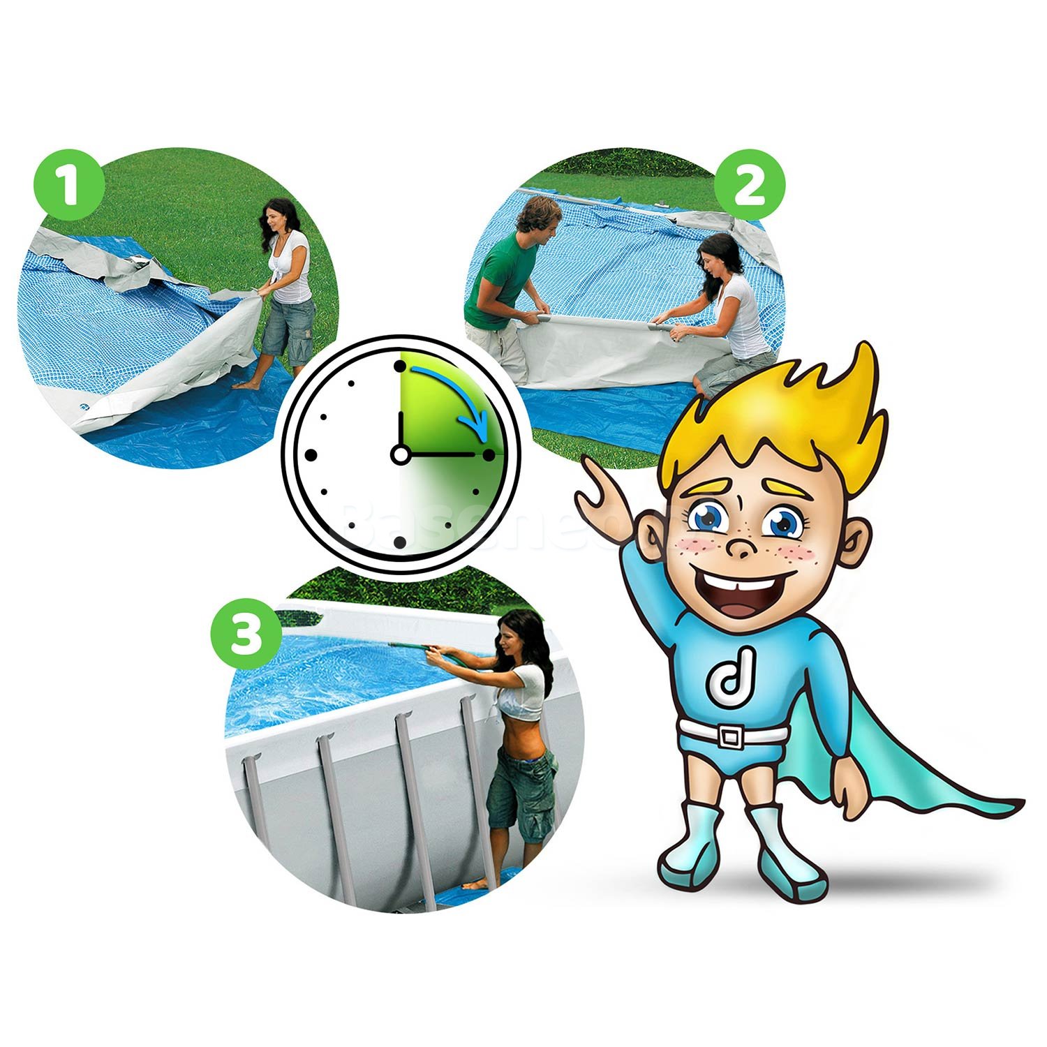 Basen ogrodowy stelażowy 366 x 122 cm 18w1 Bestway 56420