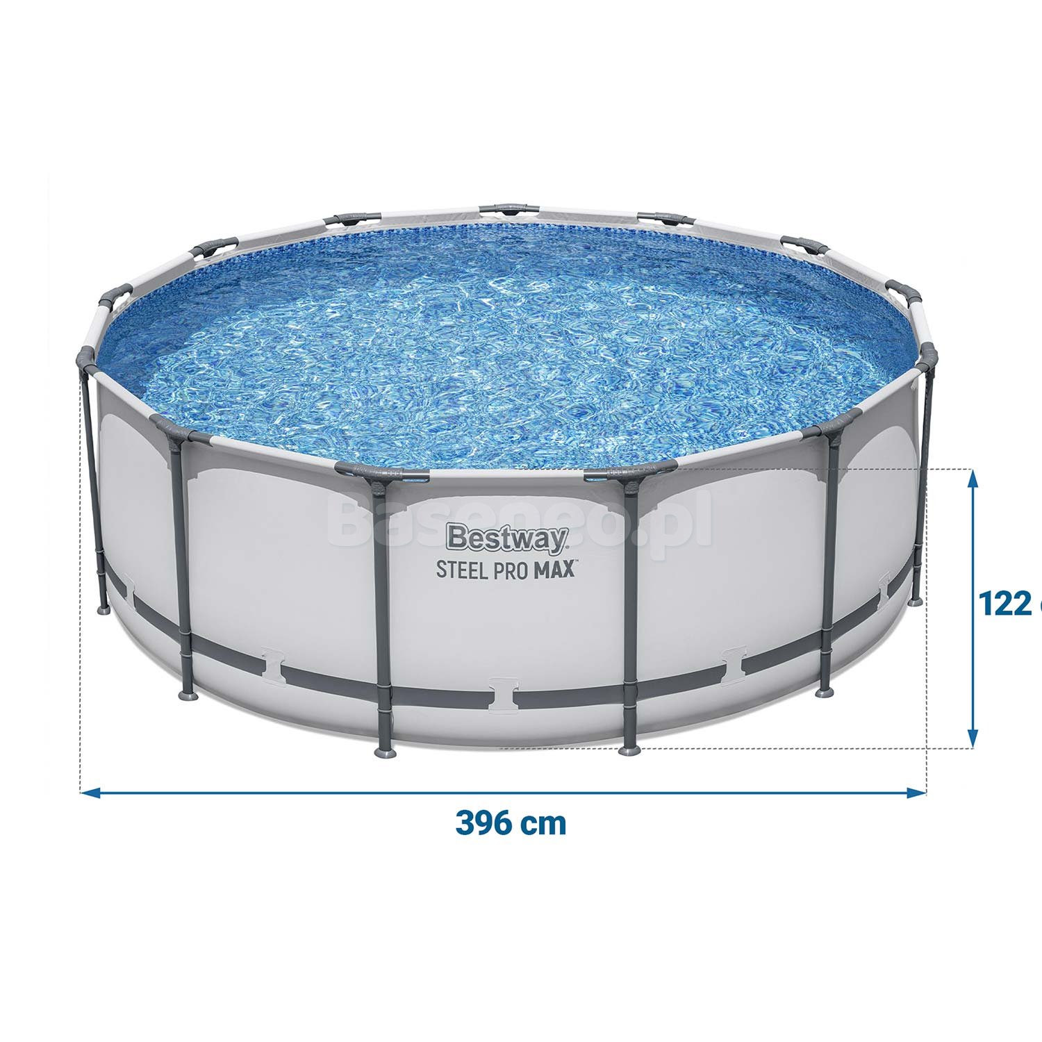 Basen ogrodowy stelażowy 396 x 122 cm 11w1 Bestway 5618W