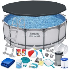 Basen ogrodowy stelażowy 396 x 122 cm 18w1 Bestway 5618W