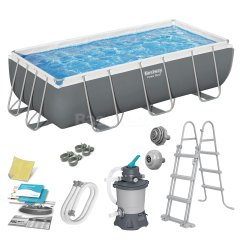 Basen ogrodowy stelażowy 404 x 201 x 100 cm 10w1 56442 Bestway 