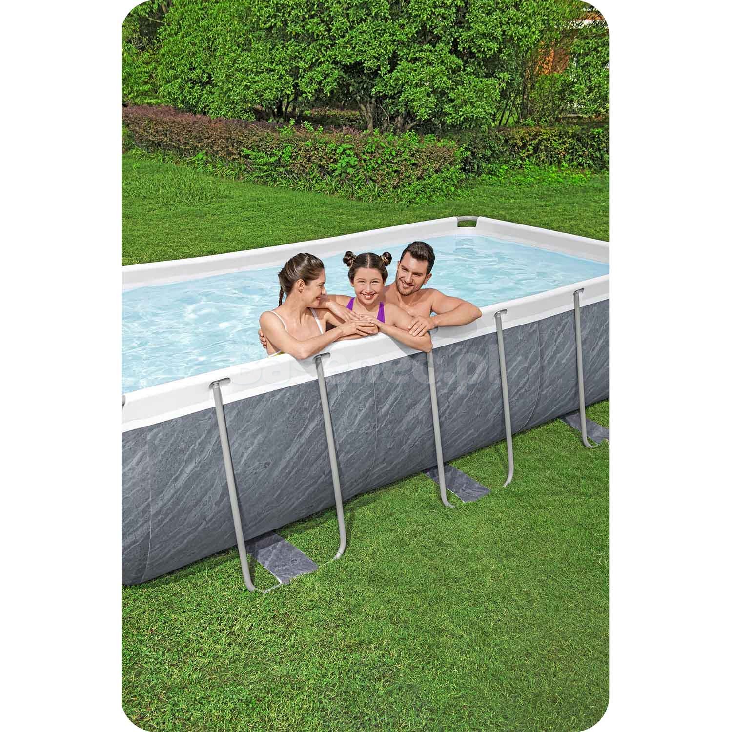 Basen ogrodowy stelażowy 404 x 201 x 100 cm 11w1 Bestway 56721
