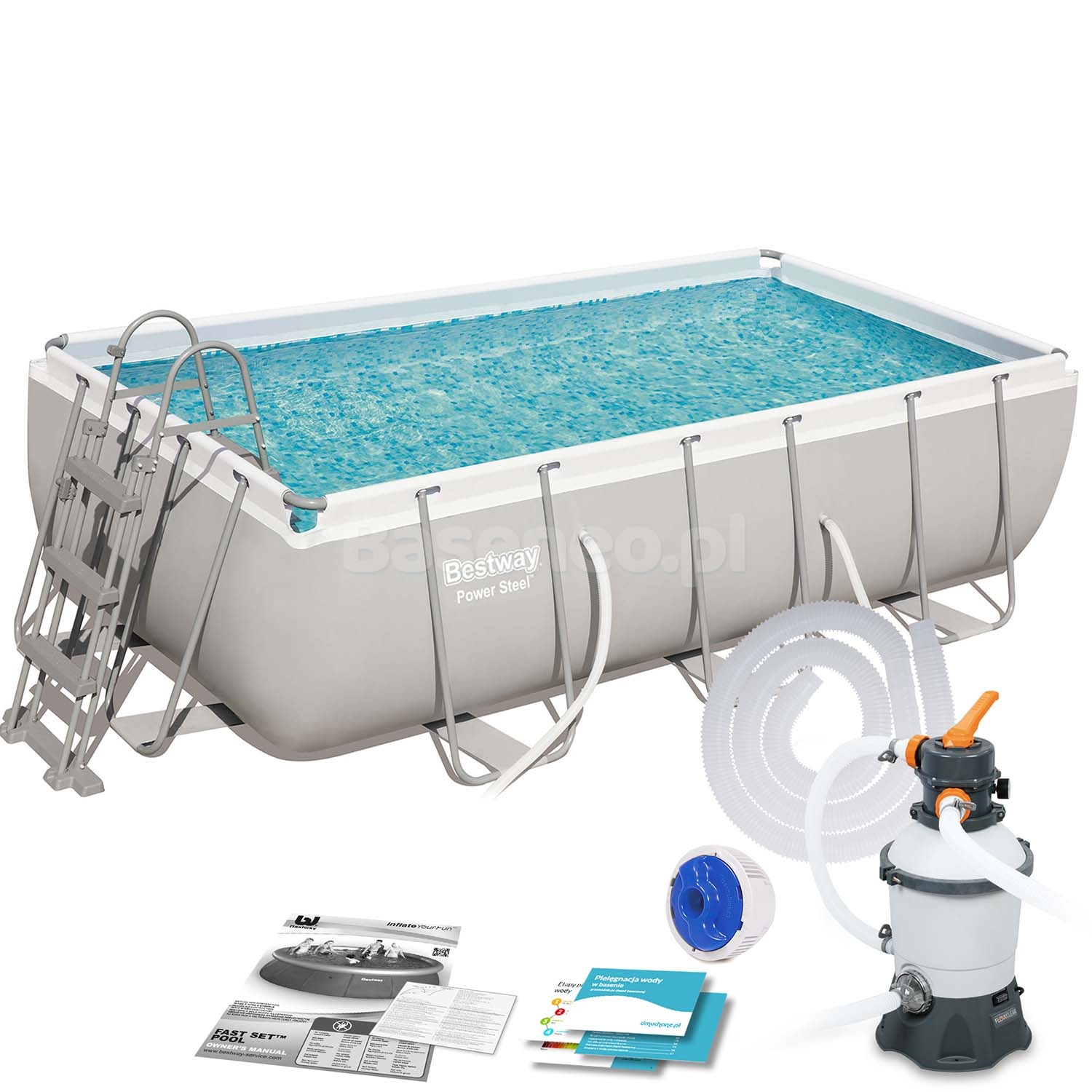 Basen ogrodowy stelażowy 404x201x100 BESTWAY 10w1