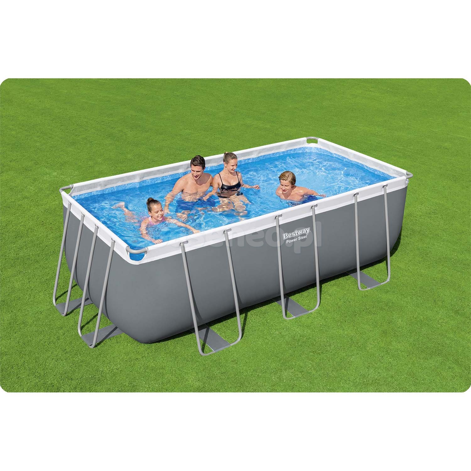 Basen ogrodowy stelażowy 412x201x122cm 18w1 Bestway 56456ND