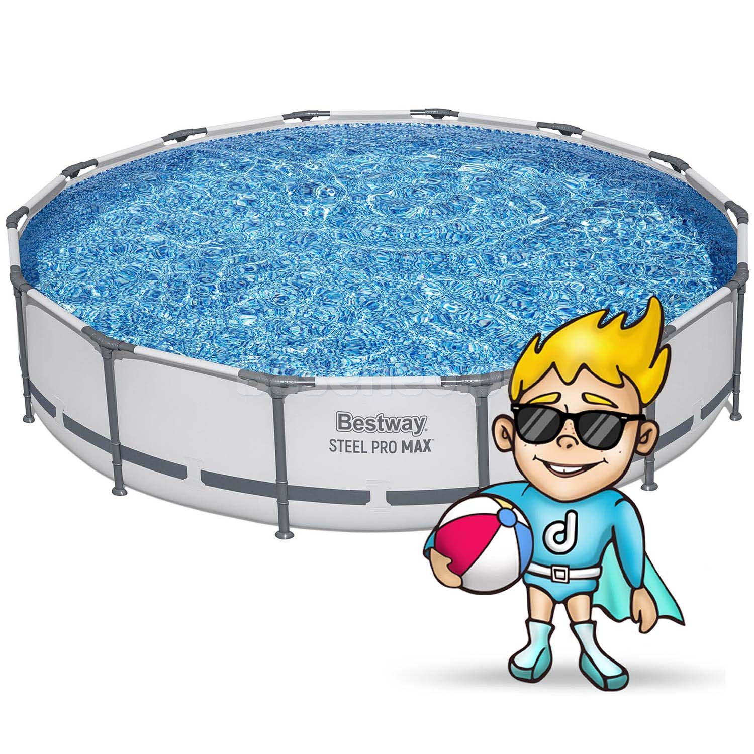 Basen ogrodowy stelażowy 427 x 84 cm 9w1 Bestway 56595