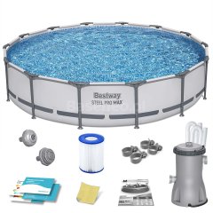 Basen ogrodowy stelażowy 427 x 84 cm 9w1 Bestway 56595