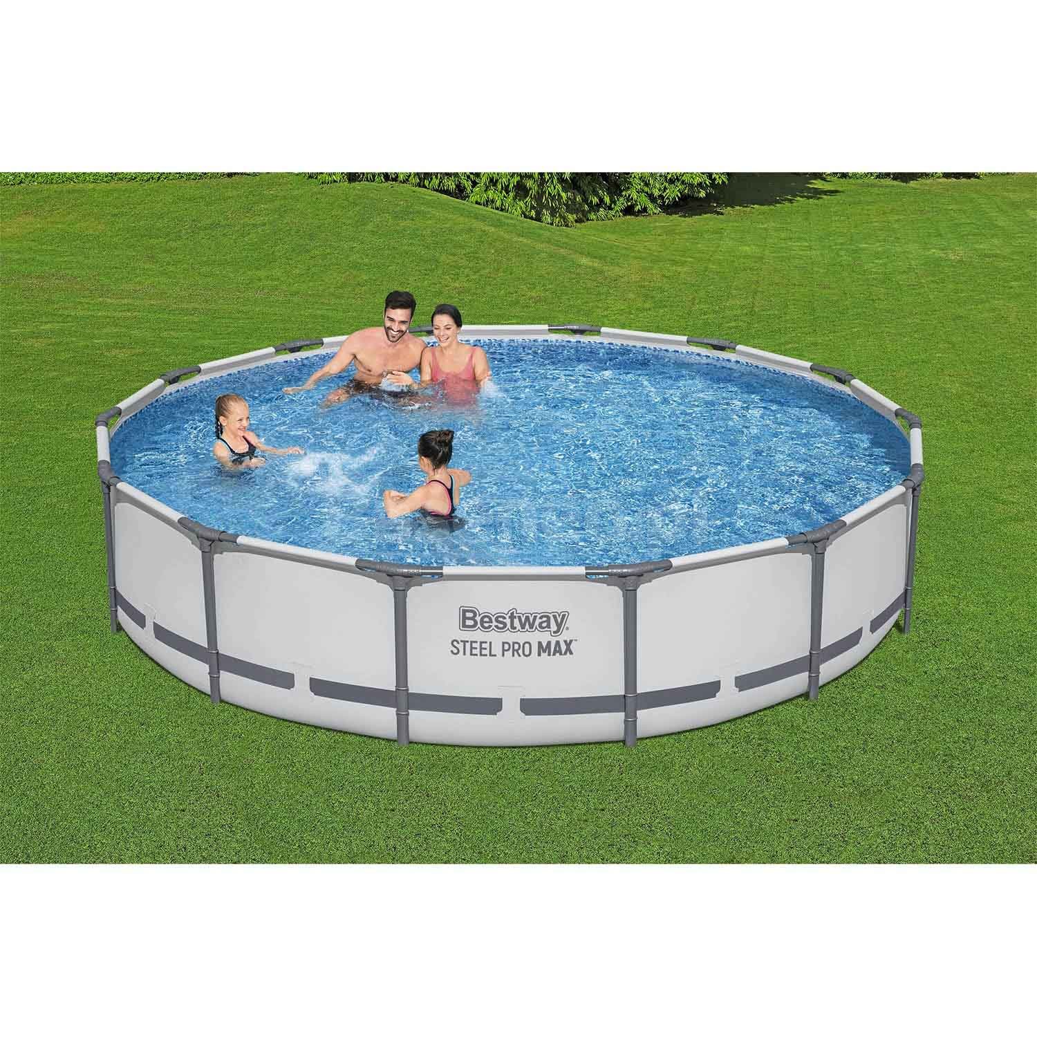 Basen ogrodowy stelażowy 427 x 84 cm 17w1 Bestway 56595 + maszynka do baniek GRATIS