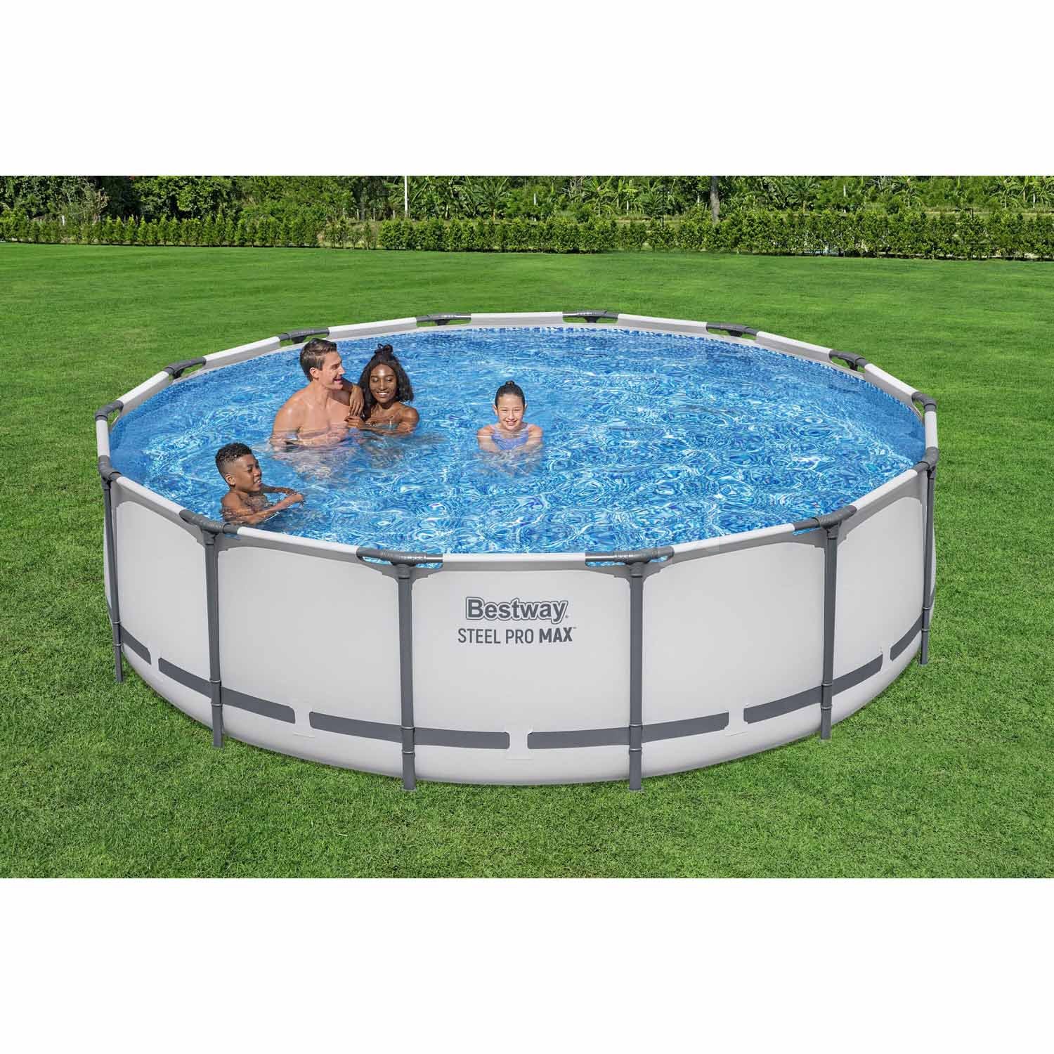 Basen ogrodowy stelażowy 427 x 107 cm 19w1 Bestway 56950
