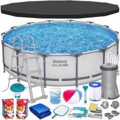 Basen ogrodowy stelażowy 427 x 107 cm 19w1 Bestway 56950