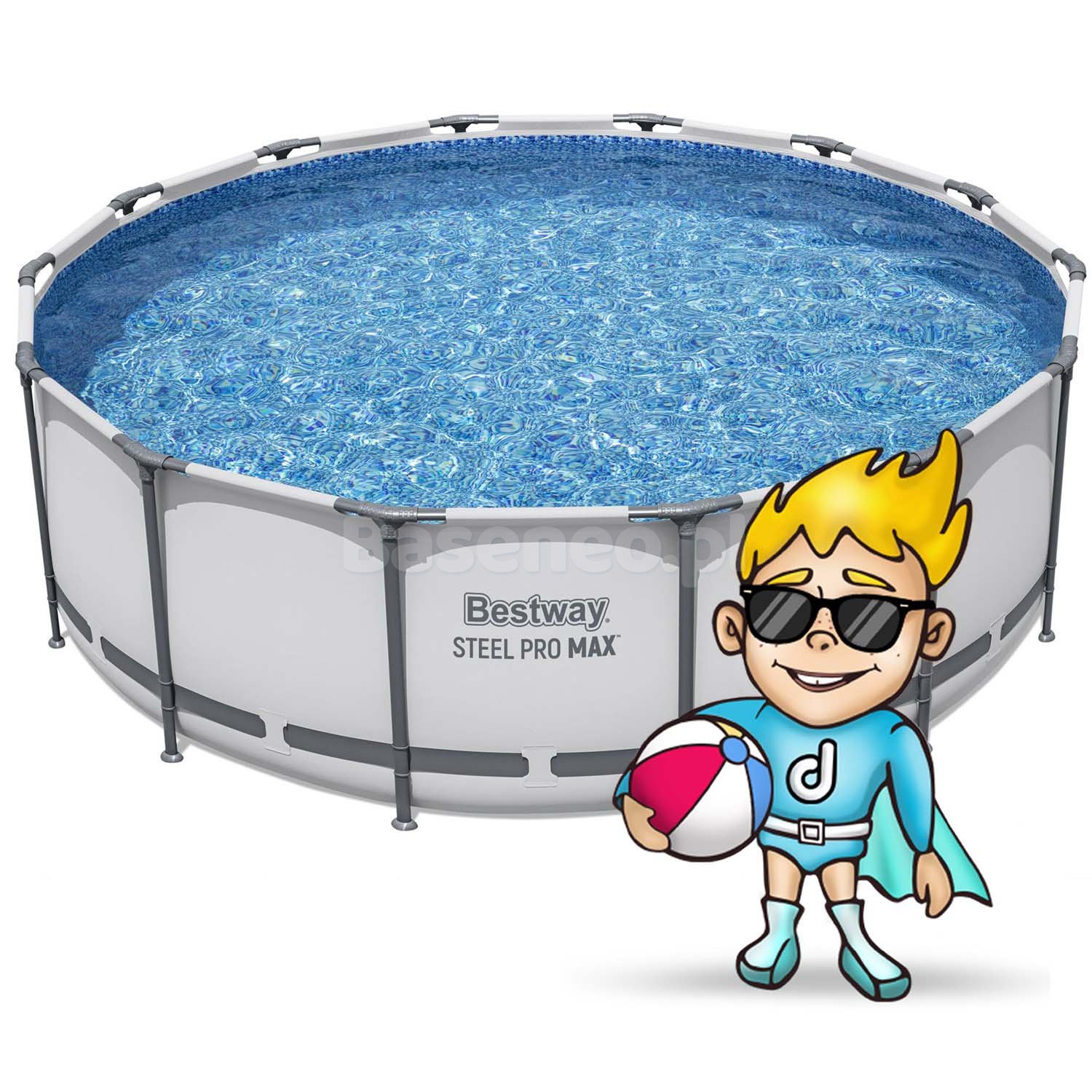 Basen ogrodowy stelażowy 427 x 122 cm 19w1 Bestway 5612X