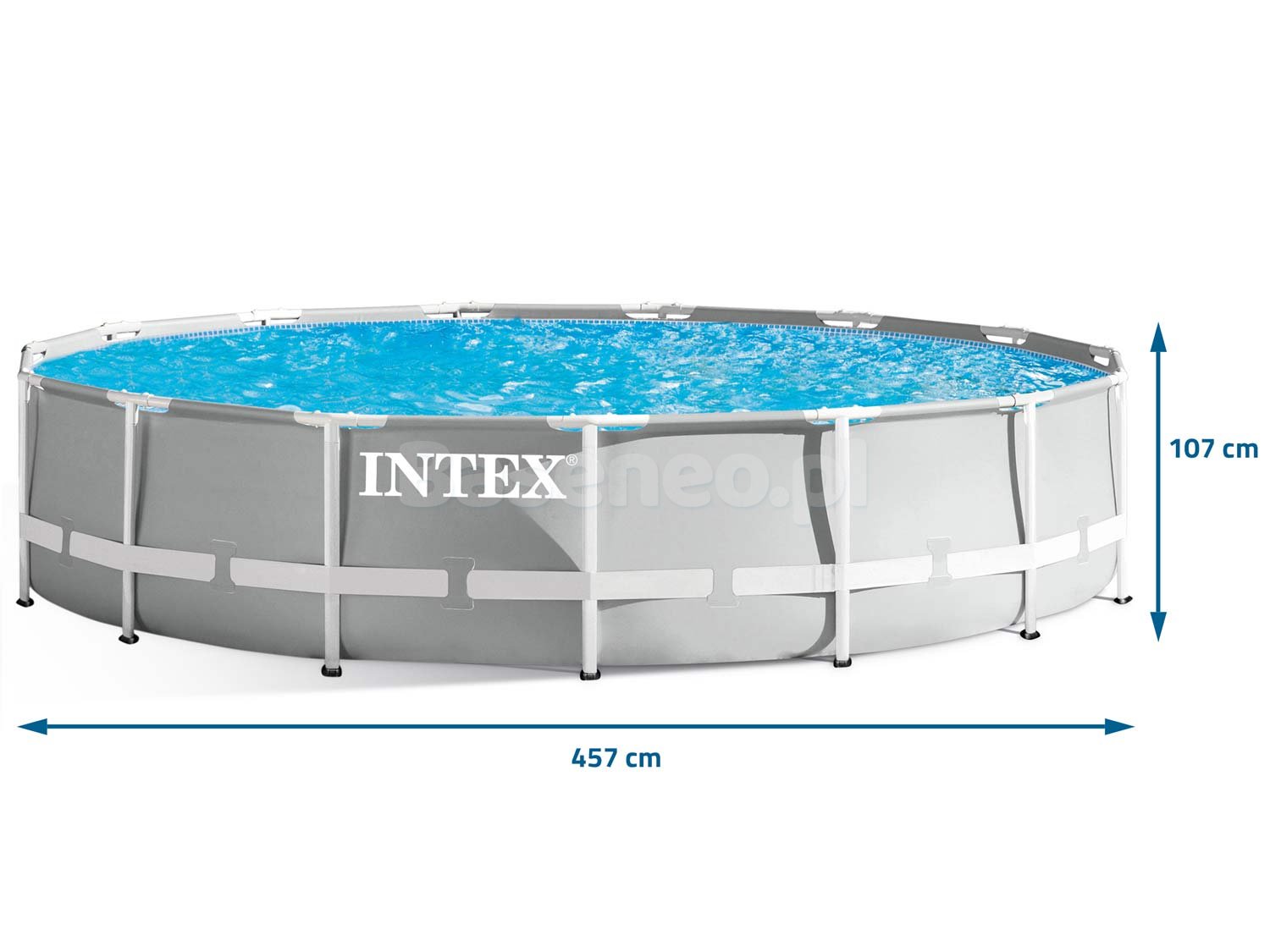 Basen ogrodowy stelażowy 457 x 107 cm 18w1 INTEX 26724