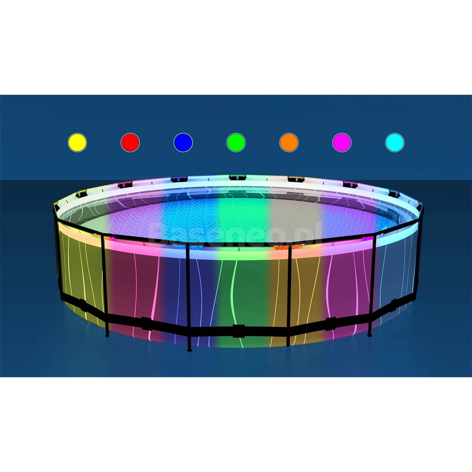 Basen ogrodowy stelażowy 457 x 107 cm 13w1 Bestway 561GD