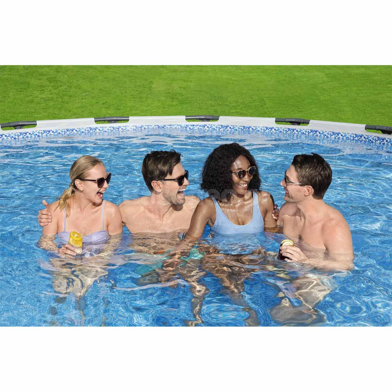 Basen ogrodowy stelażowy 488 x 122 cm 19w1 Bestway 5612Z