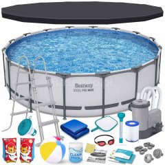 Basen ogrodowy stelażowy 488 x 122 cm 19w1 Bestway 5612Z