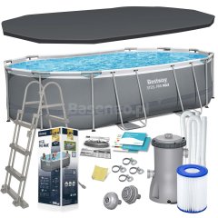 Basen ogrodowy stelażowy 488 x 305 x 107 cm 12w1 Bestway 56448