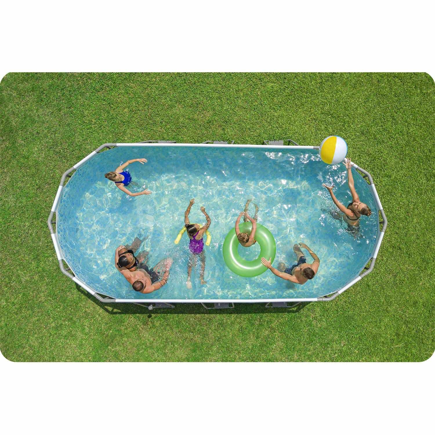Basen ogrodowy stelażowy 549 x 274 x 122 cm 12w1 Bestway 56710
