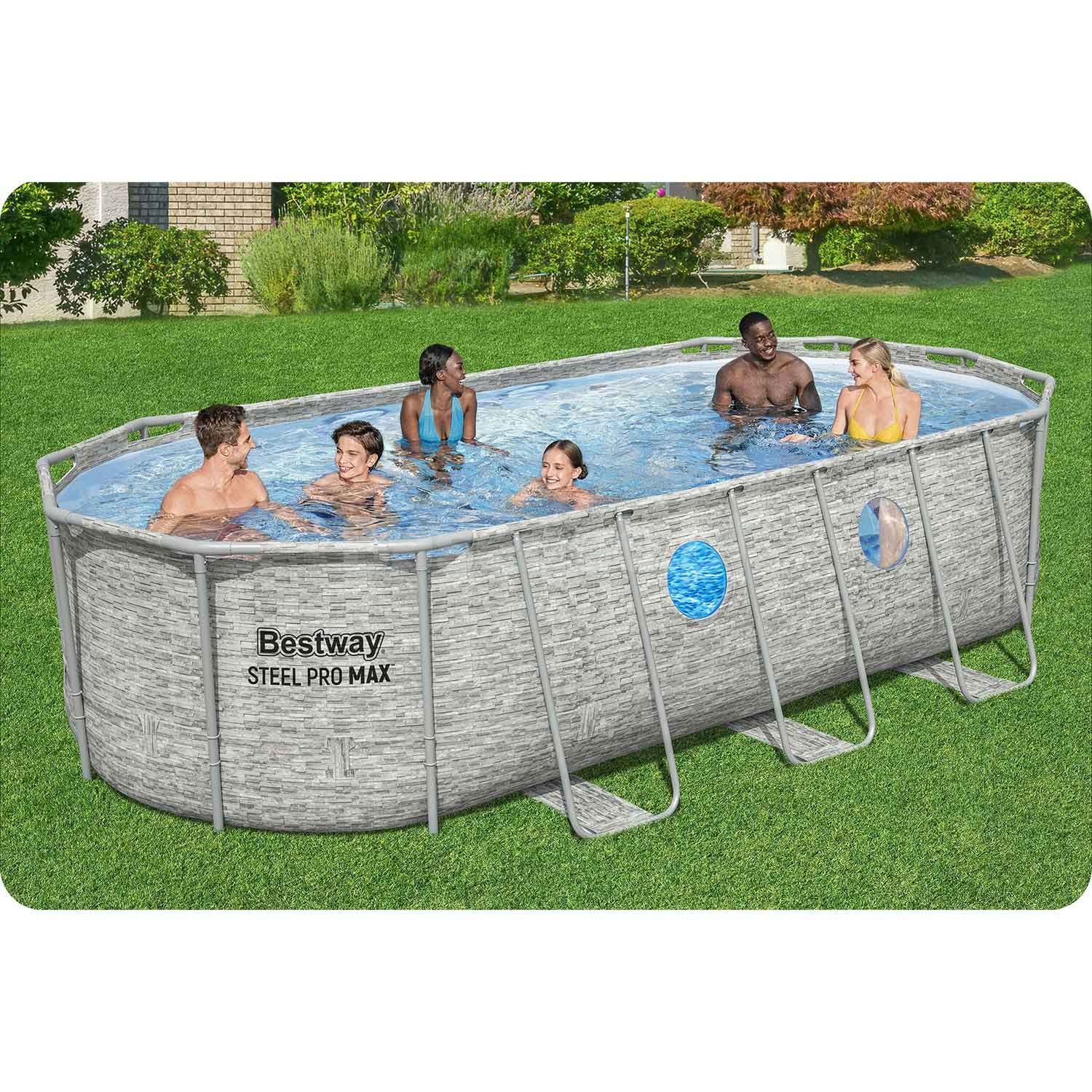 Basen ogrodowy stelażowy 549 x 274 x 122  cm12w1 Bestway 56716N