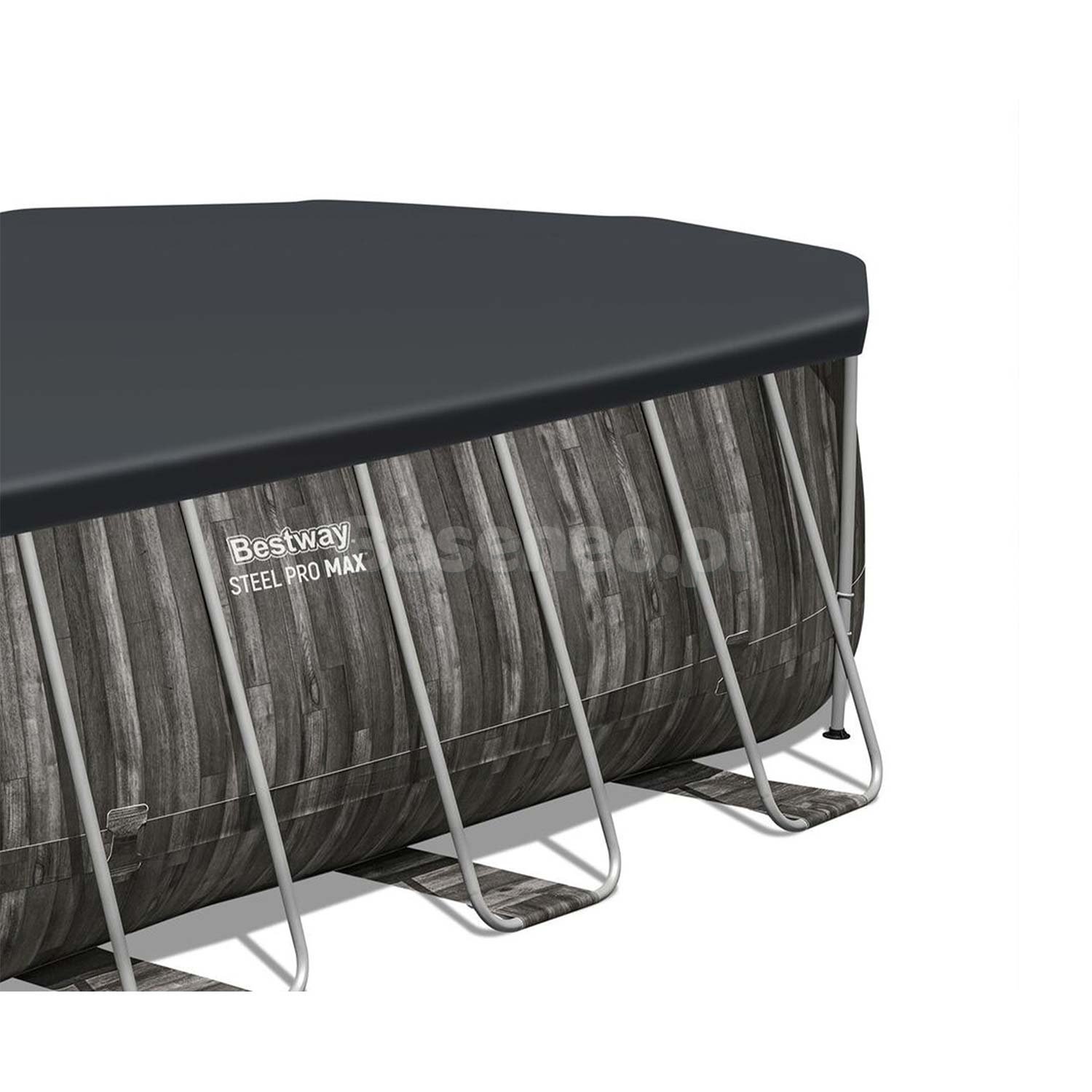 Basen ogrodowy stelażowy 610 x 366 x 122 cm 18w1 Bestway 5611R