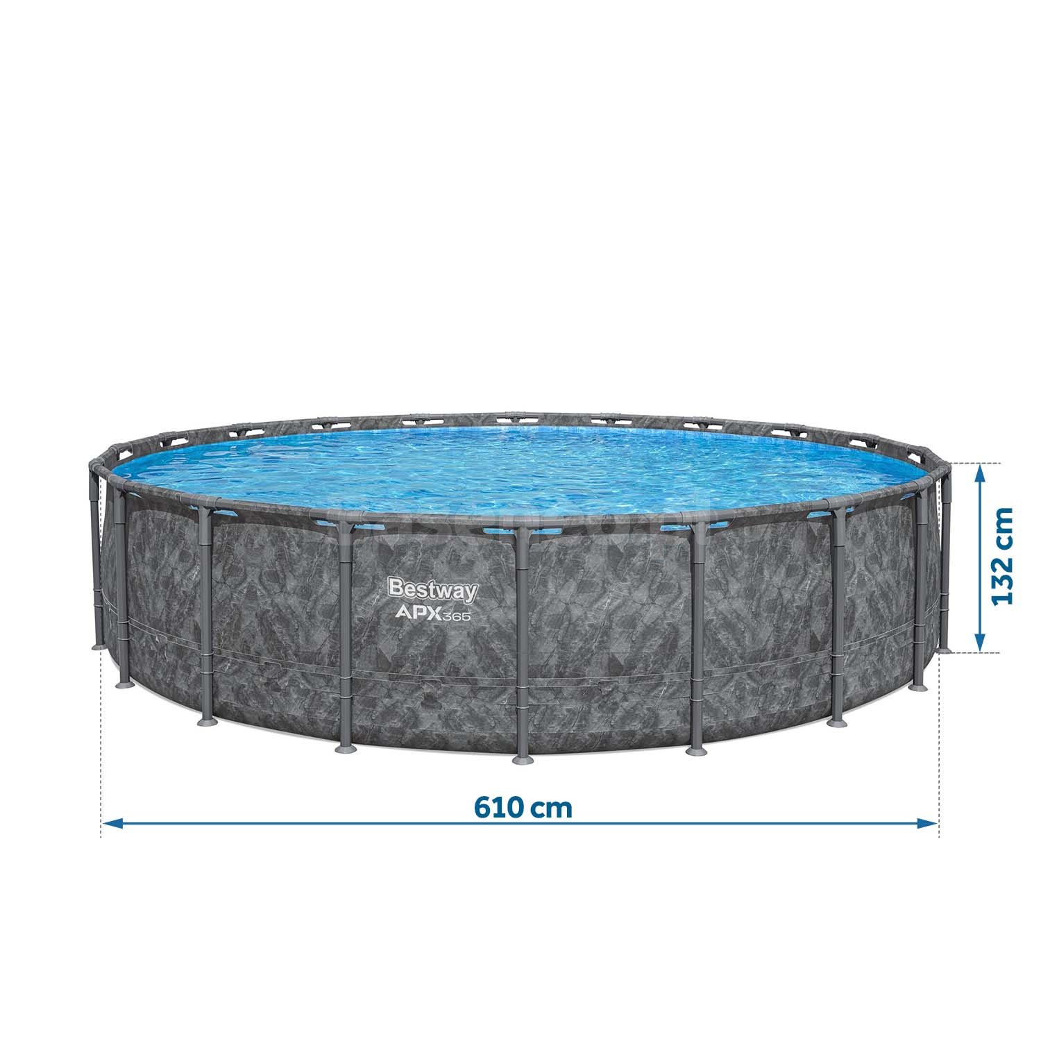 Basen ogrodowy stelażowy 610 x 132 cm 11w1 Bestway 561KE