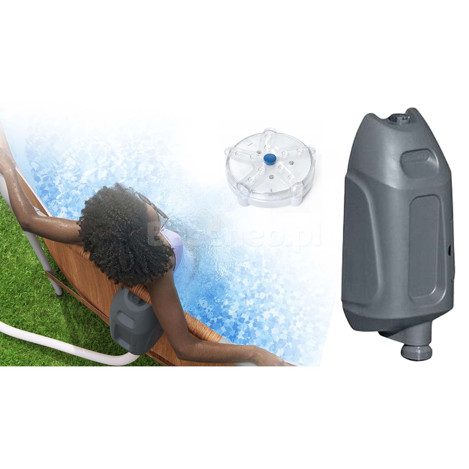 Basen ogrodowy stelażowy 610 x 366 x 122 cm 13w1 Bestway 56719N