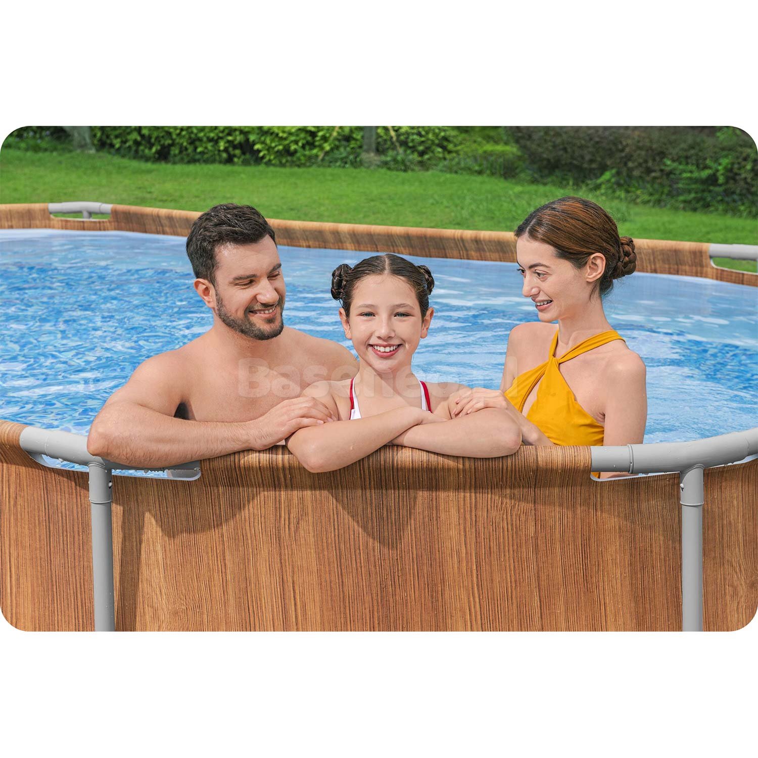 Basen ogrodowy stelażowy 610 x 366 x 122 cm 13w1 Bestway 56719N