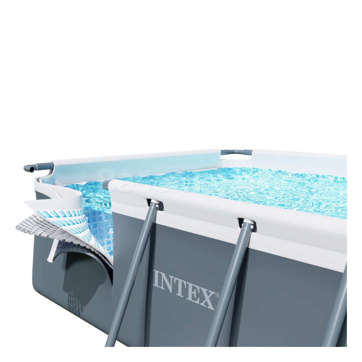 Basen ogrodowy stelażowy 975 x 488 x 132 cm 9w1 INTEX 26374