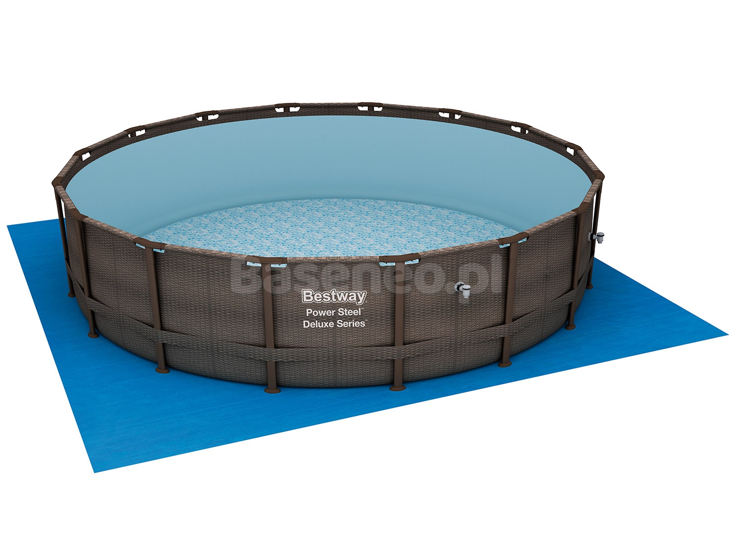 Basen ogrodowy stelażowy Deluxe 488 x 122 cm 7w1 Bestway 56666