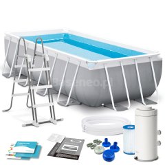 Basen ogrodowy stelażowy Prism Frame 400 x 200 x 100 cm 4w1 INTEX 26788