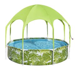 Basen stelażowy dla dzieci z daszkiem 244x51 cm Bestway 56432