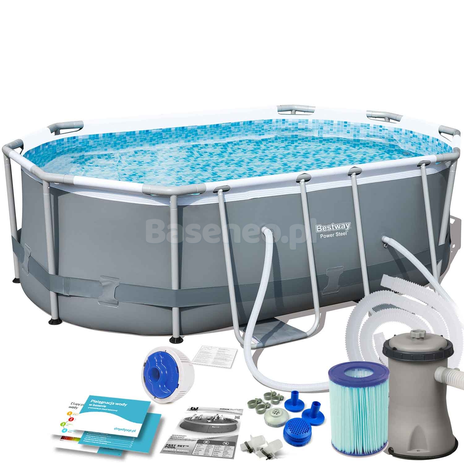 Basen Stelażowy Ogrodowy 300x200x84 BESTWAY 10w1