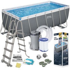 Basen stelażowy ogrodowy 412 x 201 x 122 cm 11w1 Bestway 56456N