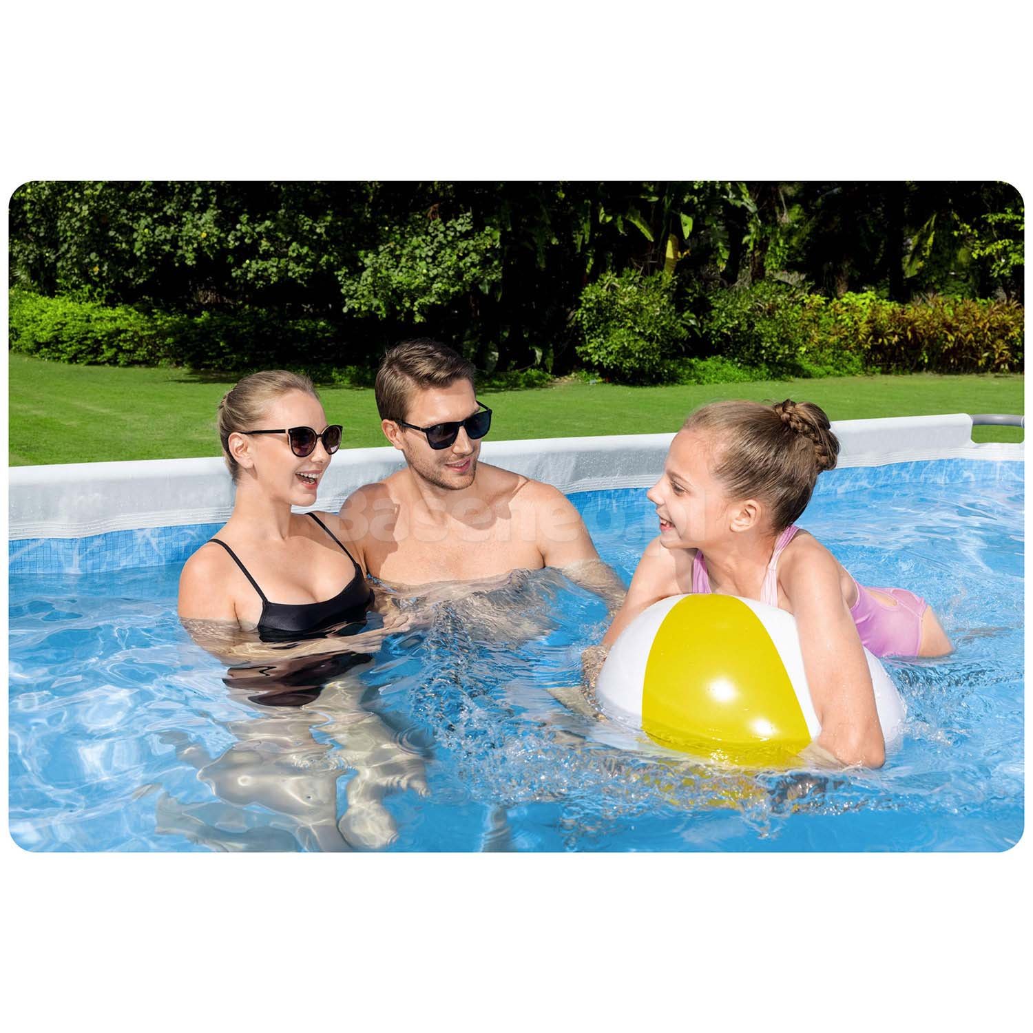 Basen stelażowy ogrodowy 412 x 201 x 122 cm 11w1 Bestway 56456N